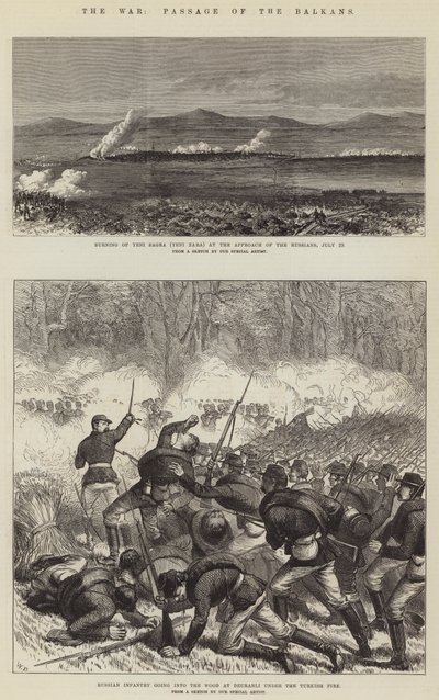 戦争、バルカン半島の通過 作： Walter Paget